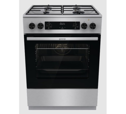 Плита Комбинированная Gorenje GKS6C70XJ нержавеющая сталь (без крышки) реш.сталь