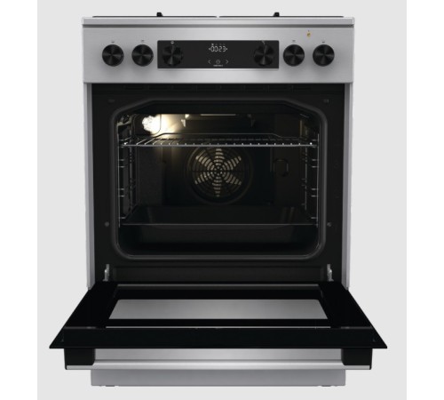 Плита Комбинированная Gorenje GKS6C70XJ нержавеющая сталь (без крышки) реш.сталь