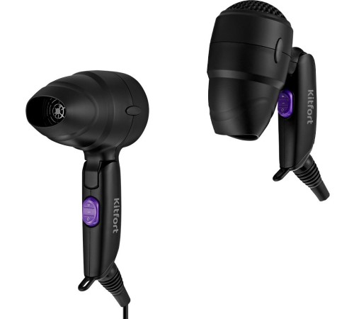 Фен Kitfort КТ-3237 1200Вт черный/фиолетовый Фен Kitfort КТ-3237 1200Вт черный/фиолетовый