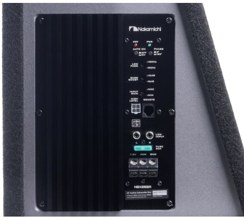 Сабвуфер автомобильный Nakamichi NBX255A 300Вт активный (25см/10") Сабвуфер автомобильный Nakamichi NBX255A 300Вт активный (25см/10")