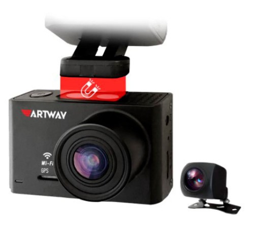 Видеорегистратор Artway AV-701 черный 8Mpix 2160x3840 2160p 170гр. GPS Novatek 96670 Видеорегистратор Artway AV-701 черный 8Mpix 2160x3840 2160p 170гр. GPS Novatek 96670