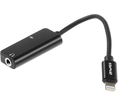 Переходник аудио Premier AWEI lightning/Jack 3.5 (f) 0.1м. черный (CL-121) Переходник аудио Premier AWEI lightning/Jack 3.5 (f) 0.1м. черный (CL-121)