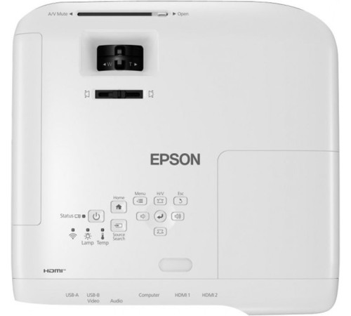 Проектор Epson EB-W52 3LCD 4000Lm LS (1280x800) 16000:1 ресурс лампы:6000часов 1xUSB typeA 1xUSB typeB 1xHDMI 2.6кг