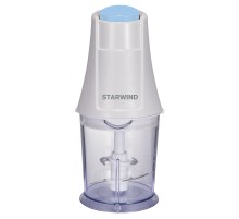 Измельчитель электрический Starwind SCP1011 0.36л. 250Вт белый/бирюзовый