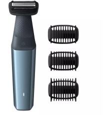 Триммер Philips BG3015/15 синий/черный (насадок в компл:3шт)