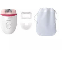 Эпилятор Philips BRE255/00 скор.:2 насад.:2 от электр.сети белый/красный