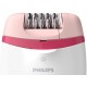 Эпилятор Philips BRE255/00 скор.:2 насад.:2 от электр.сети белый/красный