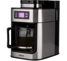Кофеварка капельная Kitfort КТ-781 1050Вт нержавеющая сталь/черный