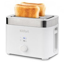 Тостер Kitfort КТ-4025 930Вт белый/стальной