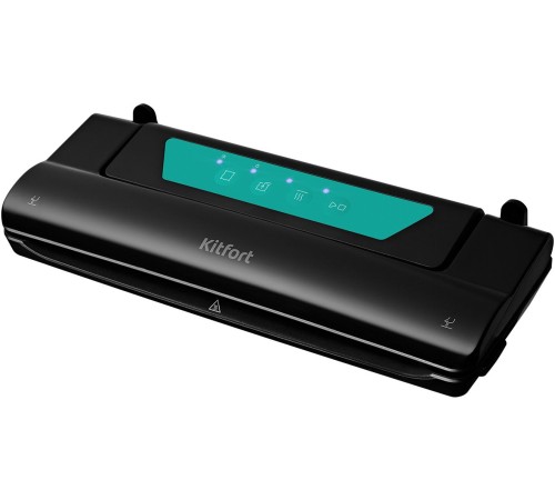 Вакуумный упаковщик Kitfort КТ-1528-3 110Вт черный/бирюзовый Вакуумный упаковщик Kitfort КТ-1528-3 110Вт черный/бирюзовый