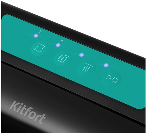 Вакуумный упаковщик Kitfort КТ-1528-3 110Вт черный/бирюзовый Вакуумный упаковщик Kitfort КТ-1528-3 110Вт черный/бирюзовый