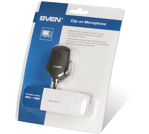 Микрофон проводной Sven MK-155 1.8м черный Микрофон проводной Sven MK-155 1.8м черный