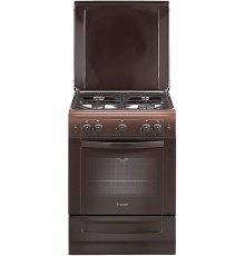 Плита Газовая Gefest ПГ 6100-01 0301 коричневый (металлическая крышка) реш.чугун