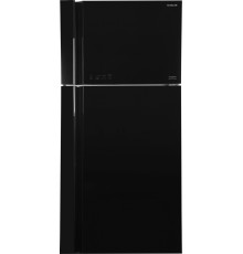 Холодильник Hitachi R-VG660PUC7-1 GBK 2-хкамерн. черный стекло инвертер