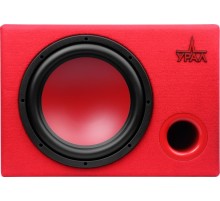 Сабвуфер автомобильный Ural АС-У12А КРАСНЫЙ 300Вт активный (30см/12")