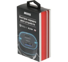 Автомобильное зар./устр. Wiiix UCC-7-2-08 3A+2A (PD+QC) USB-C/USB-A универсальное черный