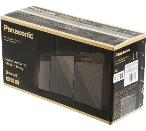 Микросистема Panasonic SC-HC200EG-K черный 20Вт CD CDRW FM USB BT Микросистема Panasonic SC-HC200EG-K черный 20Вт CD CDRW FM USB BT