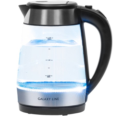 Чайник электрический Galaxy Line GL 0558 1.7л. 2200Вт нержавеющая сталь/черный корпус: стекло/пластик (ГЛ0558Л) Чайник электрический Galaxy Line GL 0558 1.7л. 2200Вт нержавеющая сталь/черный корпус: стекло/пластик (ГЛ0558Л)