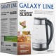 Чайник электрический Galaxy Line GL 0558 1.7л. 2200Вт нержавеющая сталь/черный корпус: стекло/пластик (ГЛ0558Л)