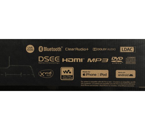 Минисистема Sony MHC-V43D черный CD CDRW DVD DVDRW FM USB BT