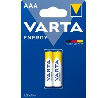 Батарея Varta Energy LR03 Alkaline AAA (2шт) блистер