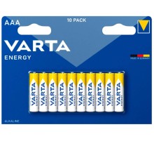 Батарея Varta Energy LR03 BL10 Alkaline AAA (10шт) блистер