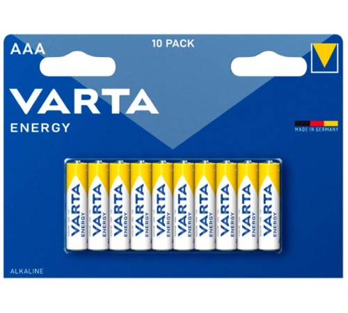 Батарея Varta Energy LR03 BL10 Alkaline AAA (10шт) блистер Батарея Varta Energy LR03 BL10 Alkaline AAA (10шт) блистер