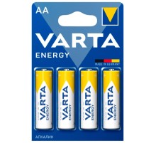 Батарея Varta Energy LR6 BL4 Alkaline AA (4шт) блистер