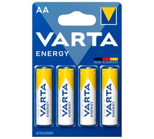 Батарея Varta Energy LR6 BL4 Alkaline AA (4шт) блистер Батарея Varta Energy LR6 BL4 Alkaline AA (4шт) блистер