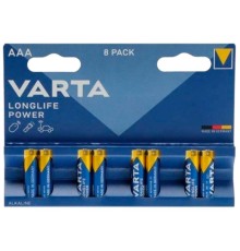 Батарея Varta Longlife power High Energy Alkaline LR03 AAA (8шт) блистер