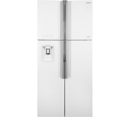 Холодильник Hitachi R-W660PUC7 GPW 2-хкамерн. белый стекло инвертер Холодильник Hitachi R-W660PUC7 GPW 2-хкамерн. белый стекло инвертер