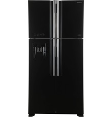 Холодильник Hitachi R-W660PUC7 GBK 2-хкамерн. черный стекло инвертер