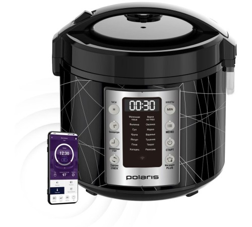 Мультиварка Polaris IQ Home PMC 5020 Wi Fi 5л 750Вт черный