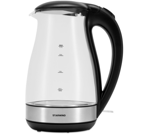 Чайник электрический Starwind SKP3039 1.7л. 2200Вт черный корпус: стекло/пластик Чайник электрический Starwind SKP3039 1.7л. 2200Вт черный корпус: стекло/пластик