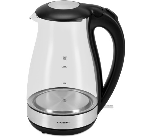 Чайник электрический Starwind SKP3039 1.7л. 2200Вт черный корпус: стекло/пластик Чайник электрический Starwind SKP3039 1.7л. 2200Вт черный корпус: стекло/пластик
