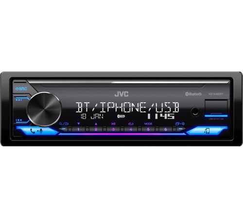 Автомагнитола JVC KD-X482BT 1DIN 4x50Вт v4.2 DSP 3 RDS Автомагнитола JVC KD-X482BT 1DIN 4x50Вт v4.2 DSP 3 RDS
