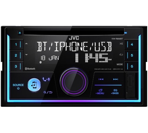 Автомагнитола JVC KW-R930BT 2DIN 4x50Вт v3.0 RDS Автомагнитола JVC KW-R930BT 2DIN 4x50Вт v3.0 RDS