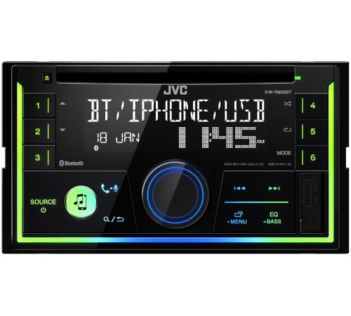 Автомагнитола JVC KW-R930BT 2DIN 4x50Вт v3.0 RDS Автомагнитола JVC KW-R930BT 2DIN 4x50Вт v3.0 RDS