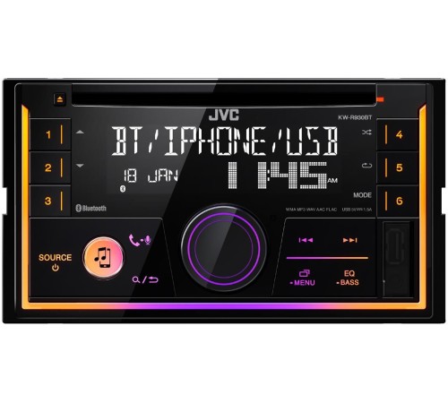 Автомагнитола JVC KW-R930BT 2DIN 4x50Вт v3.0 RDS Автомагнитола JVC KW-R930BT 2DIN 4x50Вт v3.0 RDS