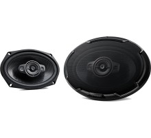 Колонки автомобильные Kenwood KFC-PS6986 600Вт 88дБ 4Ом 15x23см (6x9дюйм) (ком.:2кол.) коаксиальные четырехполосные