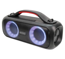 Аудиомагнитола Supra BTS-710 черный 40Вт MP3 FM(dig) USB BT microSD