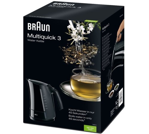 Чайник электрический Braun WK300BK 1.7л. 2200Вт черный корпус: пластик Чайник электрический Braun WK300BK 1.7л. 2200Вт черный корпус: пластик