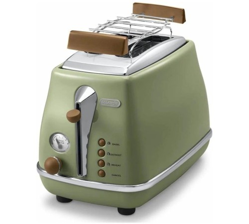 Тостер Delonghi CTOV2103.GR 900Вт зеленый Тостер Delonghi CTOV2103.GR 900Вт зеленый