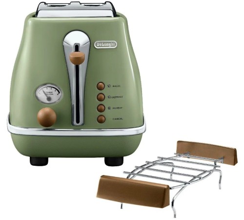 Тостер Delonghi CTOV2103.GR 900Вт зеленый Тостер Delonghi CTOV2103.GR 900Вт зеленый