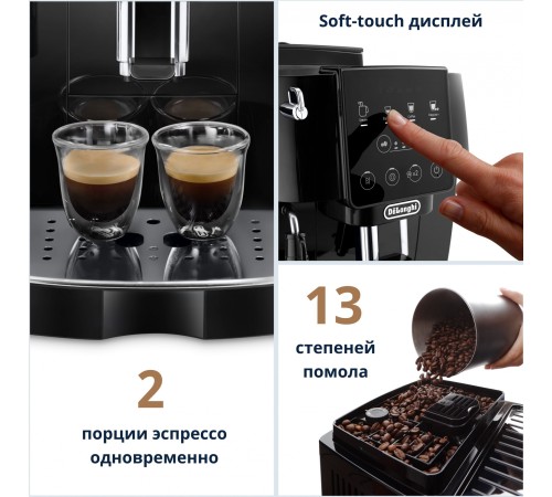 Кофемашина Delonghi Magnifica Start ECAM220.21.B 1450Вт черный Кофемашина Delonghi Magnifica Start ECAM220.21.B 1450Вт черный