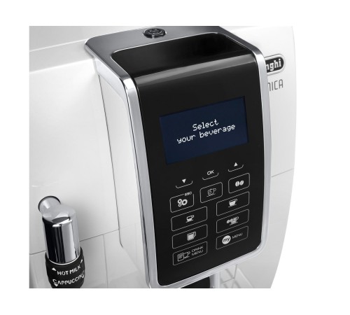 Кофемашина Delonghi Dinamica ECAM350.35.W 1450Вт белый Кофемашина Delonghi Dinamica ECAM350.35.W 1450Вт белый