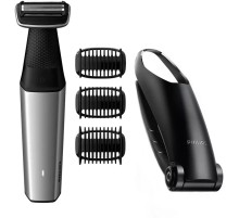 Триммер Philips Series 5000 BG5020/15 серебристый/черный (насадок в компл:3шт)