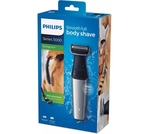 Триммер Philips Series 5000 BG5020/15 серебристый/черный (насадок в компл:3шт) Триммер Philips Series 5000 BG5020/15 серебристый/черный (насадок в компл:3шт)