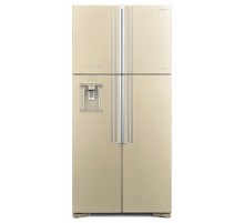 Холодильник Hitachi R-W660PUC7 GBE 2-хкамерн. бежевый стекло инвертер