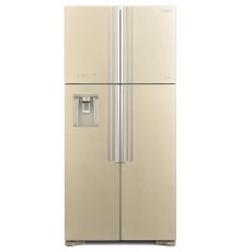Холодильник Hitachi R-W660PUC7 GBE 2-хкамерн. бежевый стекло инвертер